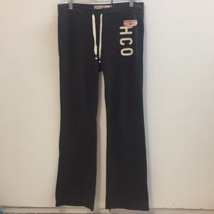 Hollister brown wide leg sweatpants